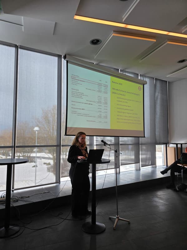 Elísa Kristmannsdóttir, deildarstjóri fjármála, fer yfir ársreikninga